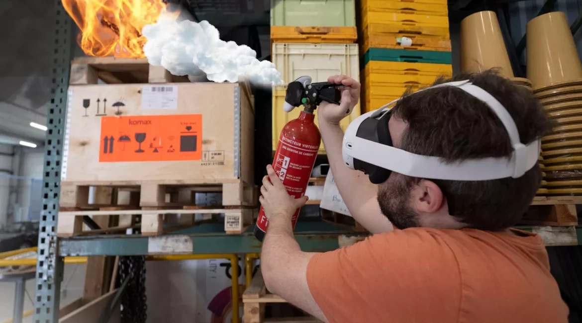 Formation incendie en réalité augmentée : l’extincteur n’est que le début